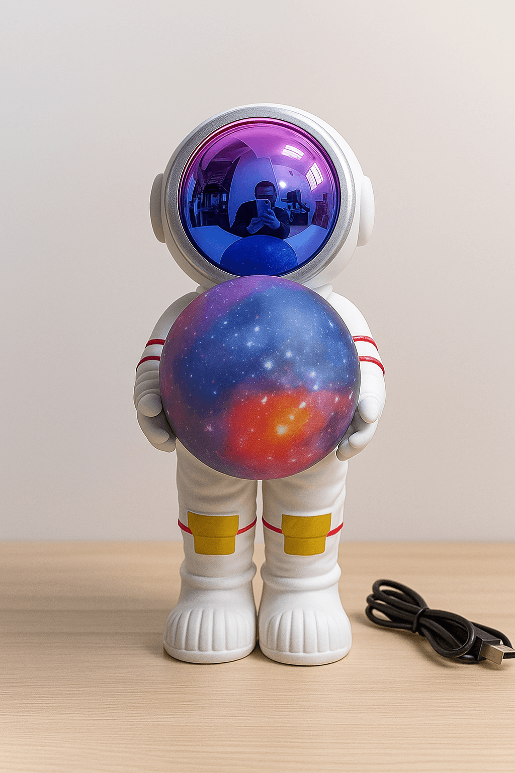 Astro Light: Lámpara de Astronauta con Altavoz Bluetooth