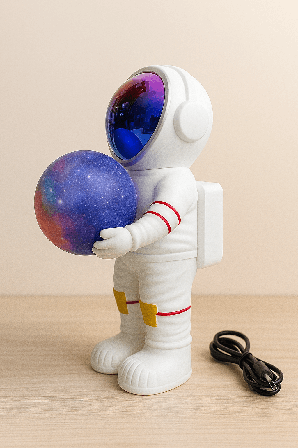 Astro Light: Lámpara de Astronauta con Altavoz Bluetooth