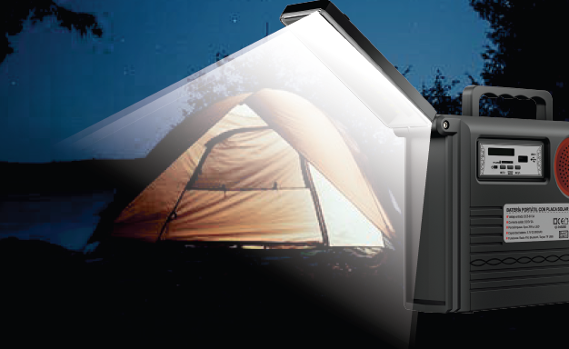 Batería Portátil con Placa Solar